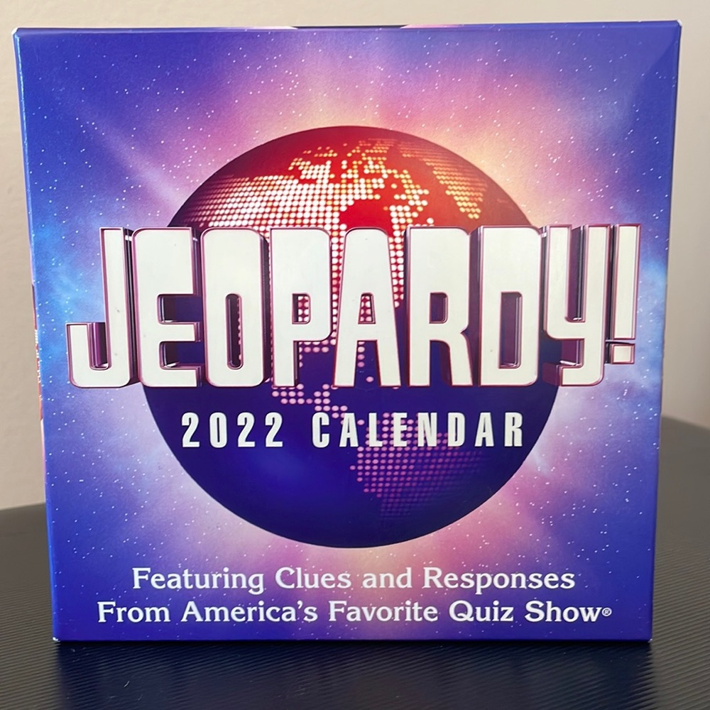 2022 Jeopardy Trivia Day by Day Desk Calendar New in Box